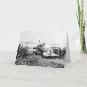WW1 German Fighter Flugzeug, 1910er Karte