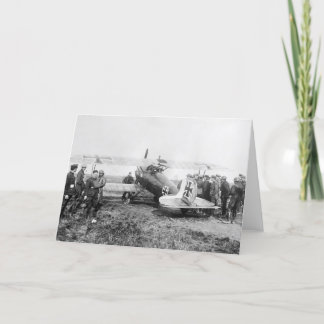 WW1 German Fighter Flugzeug, 1910er Karte