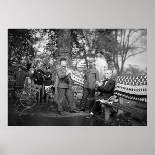 WW1 Patriotisches Stricken, 1910er Poster