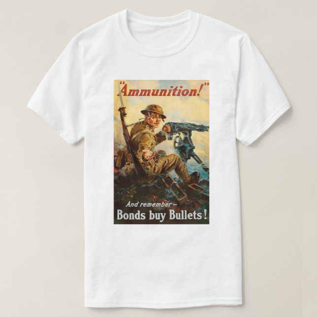 WW1-Propagandaposter "Munition" T-Shirt (Design vorne)