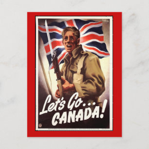 WW1-Sammelkarten 1914 Kanada Propaganda Postkarte