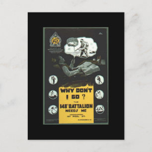 WW1-Sammelkarten 1914 Kanada-Propaganda Postkarte