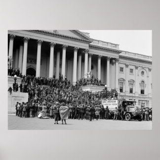 WW1 Veteran Bonus-Demonstration, 1922 Poster