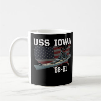 WW2 American Battleship USS Iowa Warschiff BB-61 V Kaffeetasse