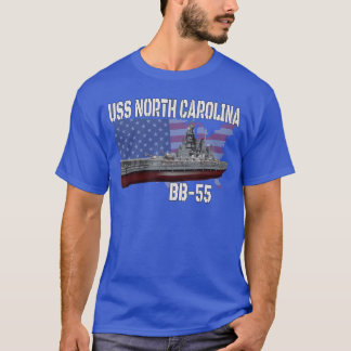 WW2 Amerikanisches Schlachtschiff USS North Caroli T-Shirt