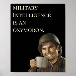 WW2 Army Typ Fab Funny Intelligence Poster