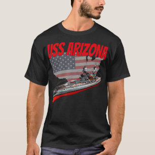 WW2 Battleship USS Arizona BB39 World War 2 Ship T-Shirt