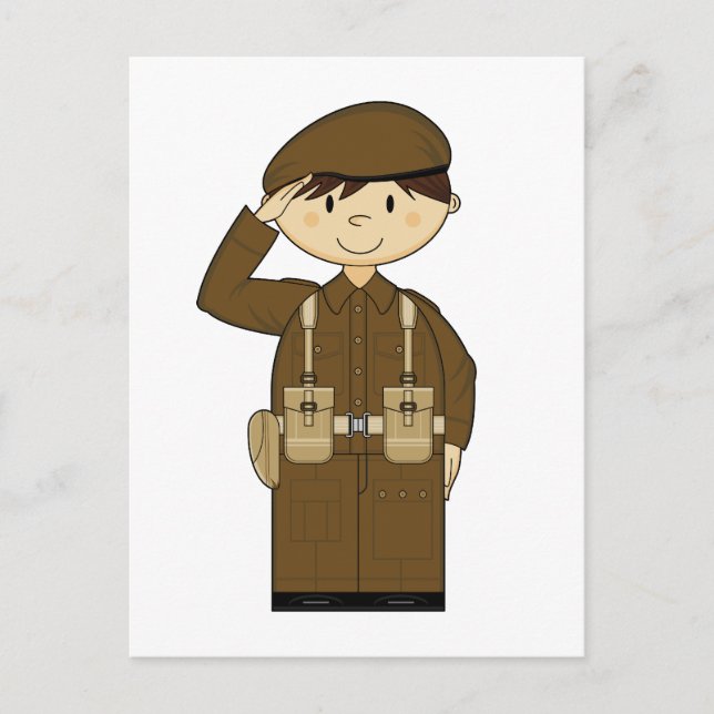 WW2 British Army Private Postcard Postkarte (Vorderseite)