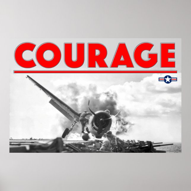 WW2 COURAGE - F6F-3 Hellcat Poster (Vorne)