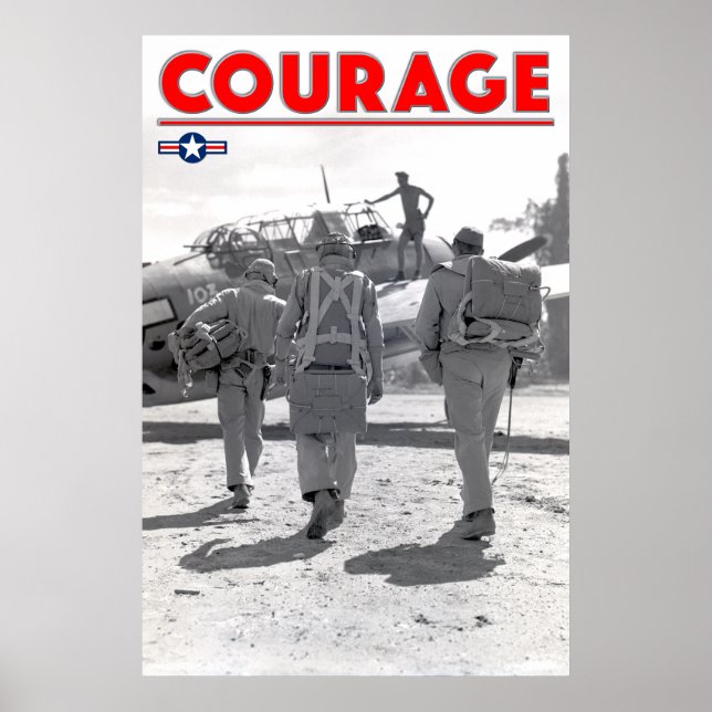 WW2 COURAGE - TBF Avenger-Crew Poster (Vorne)