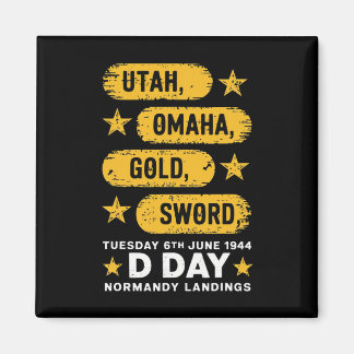 Ww2 D Day Beaches Weltkrieg 2 Army Hero Normandie  Magnet