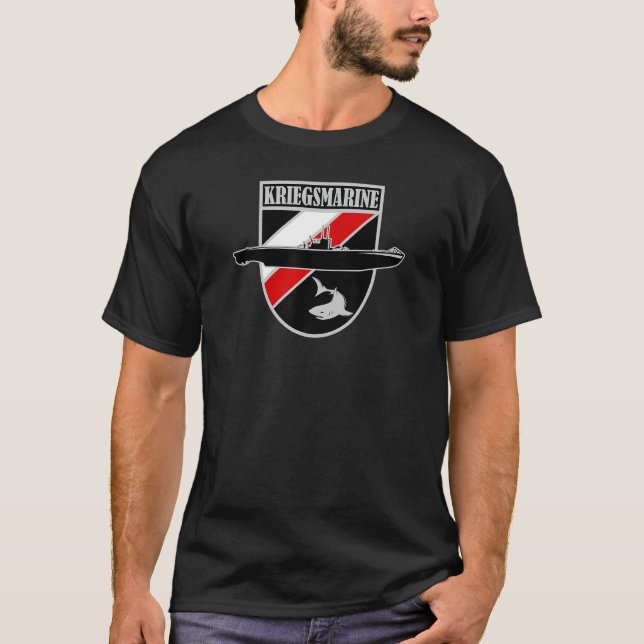 WW2 deutscher U-Boot-T - Shirt - Kriegsmarine (Vorderseite)