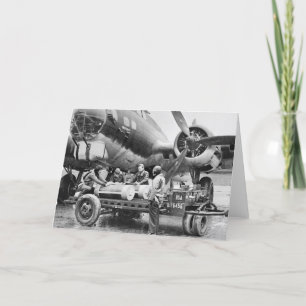 WW2 Flugzeug und Crew: 1940er Karte