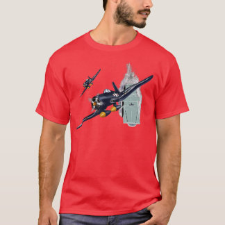 WW2 Flugzeug Warplanes Warbirds F4U Corsair Aircra T-Shirt