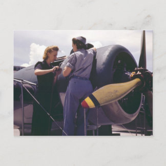 WW2 - Frauenluftfahrtmechaniken Postkarte