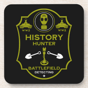 WW2-Graben-Schlachtfeld-Metalldetektorist Getränkeuntersetzer