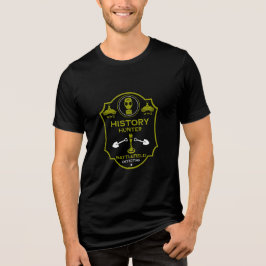 WW2-Graben-Schlachtfeld-Metalldetektorist Tri-Blend Shirt