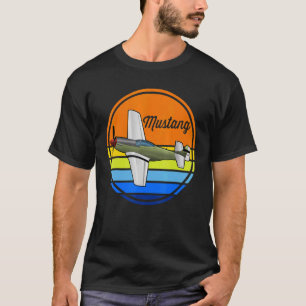 Ww2 Mustang Fighter Flugzeug T-Shirt