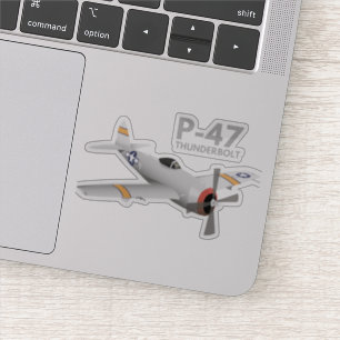 WW2 P-47-Schraubenflugzeug Aufkleber