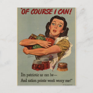 WW2-Plakat: Natürlich, ich kann es! Postkarte