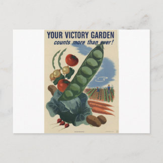 ww2 Poster Sieggarten Postkarte