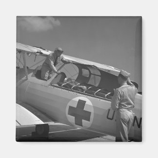 WW2 Rotkreuz-Flugzeug Magnet