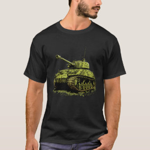 WW2 Sherman-Panzer Zweiter Weltkrieg Panzer Amerik T-Shirt
