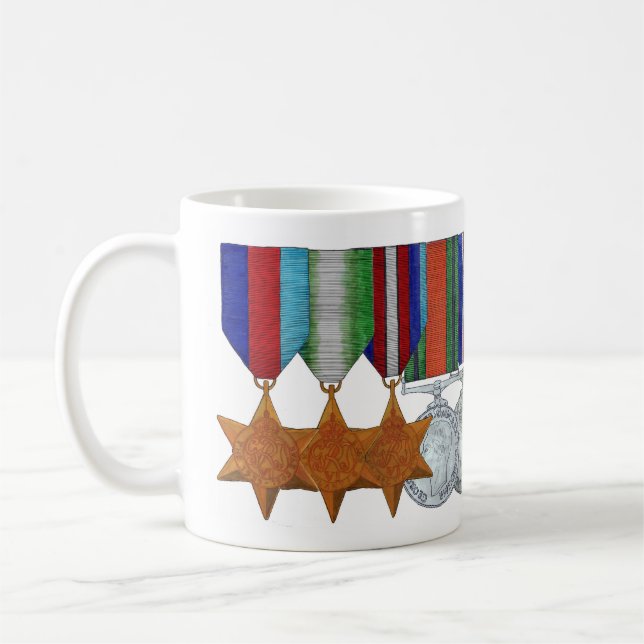 WW2-Tasse (Atlantik, Arktis mit Verteidigung) Kaffeetasse (Links)