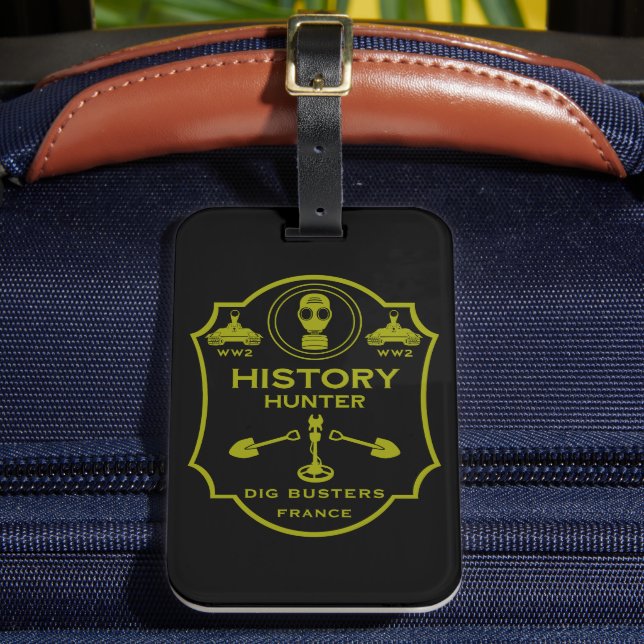 WW2 Trench Battlefield Metal Detecting Club Gepäckanhänger (Vorderseite Insitu 2)