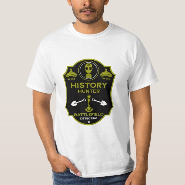 WW2 Trench Battlefield Metal Detectorist T-Shirt (Vorderseite)