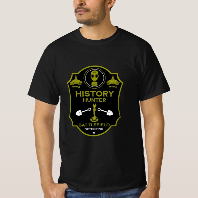 WW2 Trench Battlefield Metal Detectorist T-Shirt (Vorderseite)