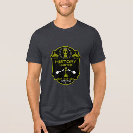 WW2 Trench Battlefield Metal Detectorist Tri-Blend Shirt