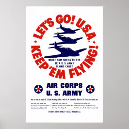 WW2 US Air Corps Poster