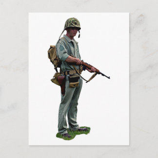 WW2 US Marine Postcard Postkarte