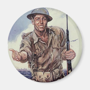WW2 USMC 1 MAGNET