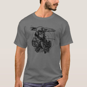 WW2 Vintage WWII-Militärpilot - Weltkrieg 2 Bombe T-Shirt