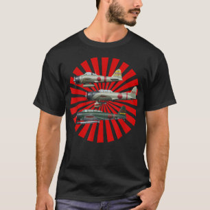 WW2 Warbirds Warplanes A6M2 Null D3A1 Val B5N2 Kat T-Shirt