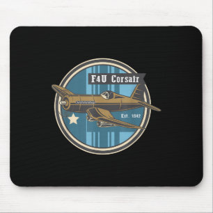 WW2 Warplane F4u Korsair Der Flugzeugträger WW2 Mousepad