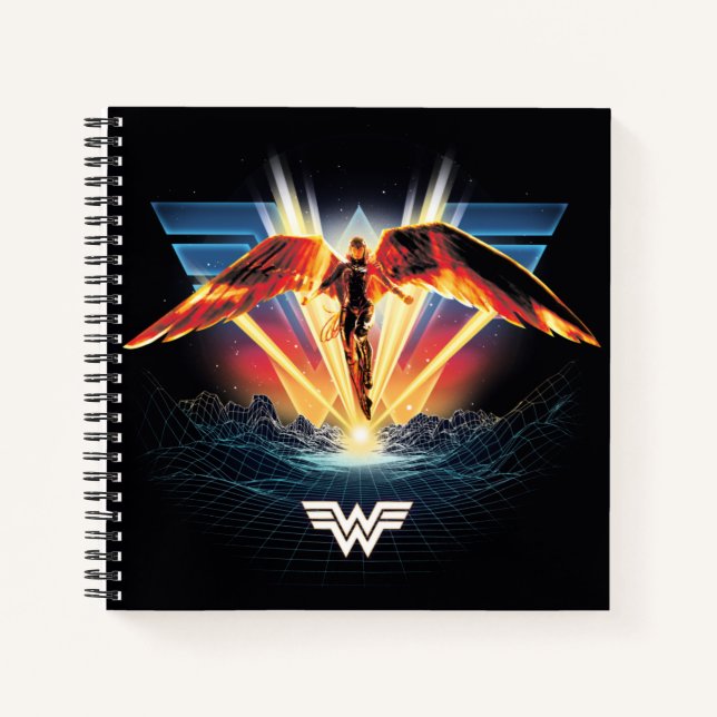 WW84 | 80's Retrowave Wonder Woman Graphic Notizbuch (Vorderseite)