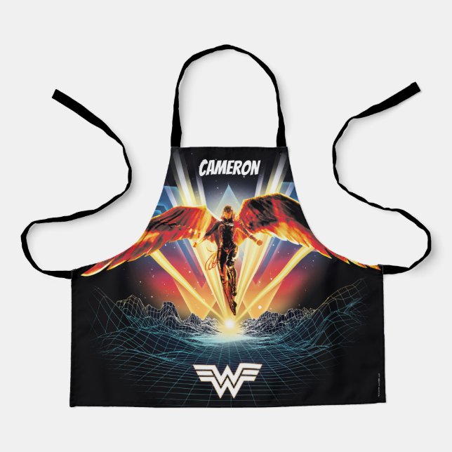 WW84 | 80's Retrowave Wonder Woman Graphic Schürze (Vorderseite)