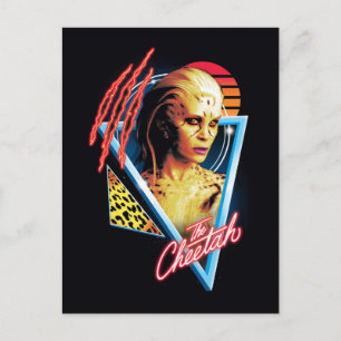 WW84   Das Gepard-Retrowave-Abzeichen Einladungspostkarte