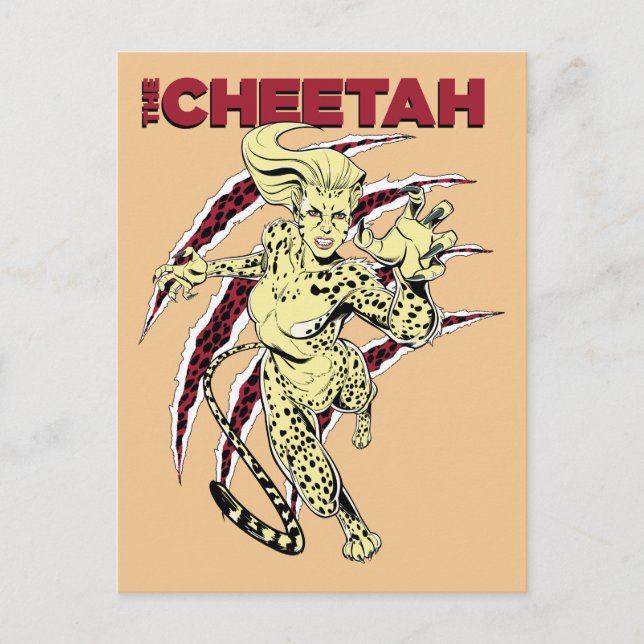 WW84 | Die Geparden Retro Comic Art Einladungspostkarte (Vorderseite)