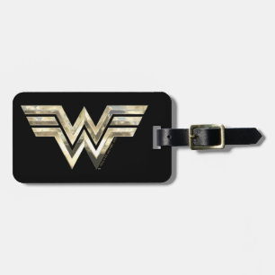 WW84   Golden Wonder Woman Logo Gepäckanhänger