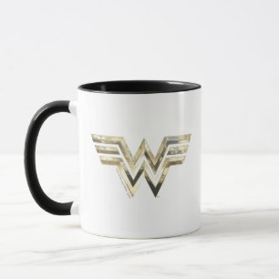 WW84 Golden Wonder Woman Logo Tasse