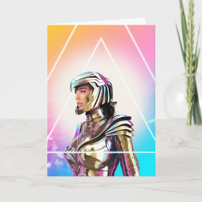 WW84| Lo Fi Wonder Woman Golden Armor Portrait Karte (Vorderseite)