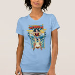 WW84 | Retro Comic Wonder Woman Character Badge T-Shirt<br><div class="desc">Wonder Woman (1984) | A retro comic book style badge of Wonder Woman featuring "WW84" written overhead.</div>