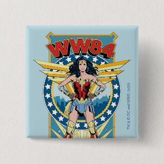 WW84 | Retro Comic Wonder Woman Charakter Abzeiche Button