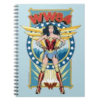 WW84 | Retro Comic Wonder Woman Charakter Abzeiche Notizblock