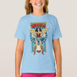 WW84 | Retro Comic Wonder Woman Charakter Abzeiche T-Shirt<br><div class="desc">Wonder Woman (1984) | Ein Retro-Comic Buch Stil Abzeichen von Wonder Woman mit "WW84" geschrieben Overhead.</div>