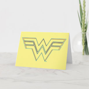 WW84 RGB Split Wonder Woman Logo Karte